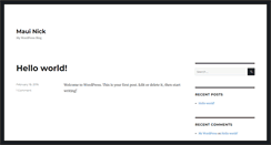 Desktop Screenshot of mauinick.com